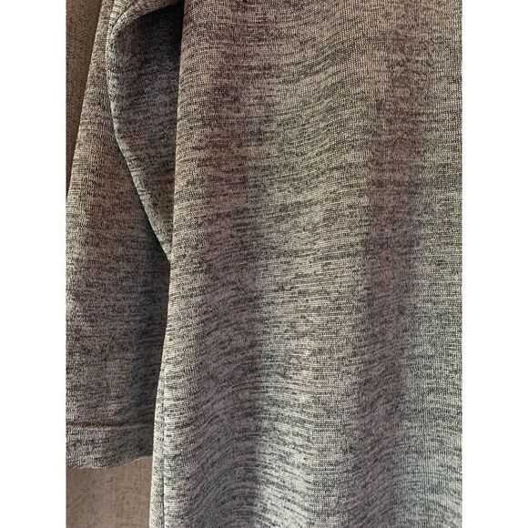 Chicos Women's Long Layering Grey Knit Jacket Size 2 Polyester Spandex Blend Wi - Picture 10 of 13